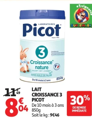 Lait Croissance 3 Picot
