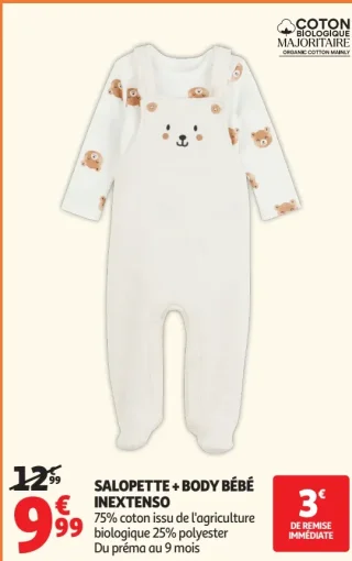 Salopette + Body Bébé Inextenso