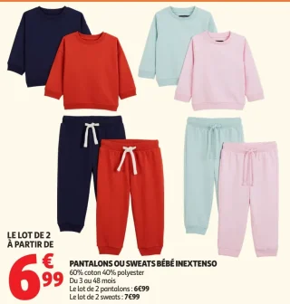 Pantalons ou Sweats Bébé Inextenso