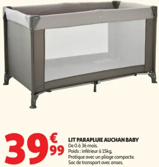 LIT PARAPLUIE AUCHAN BABY