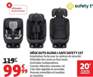 Siège auto Alena i-Safe Safety 1st