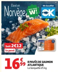 8 pavés de saumon Atlantique