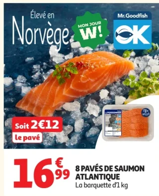 8 pavés de saumon Atlantique