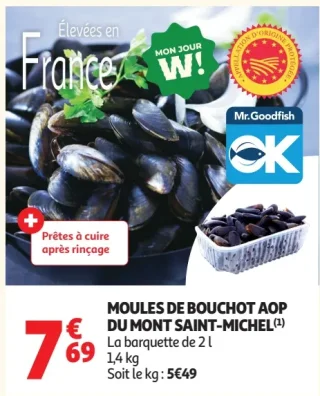 Moules de bouchot AOP du Mont Saint-Michel