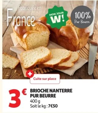 Brioche Nanterre pur beurre