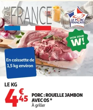 Porc : Rouelle jambon avec os