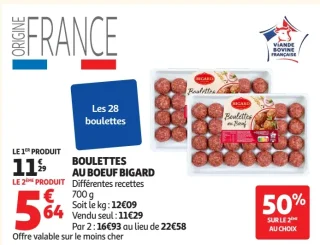 Boulettes au boeuf Bigard