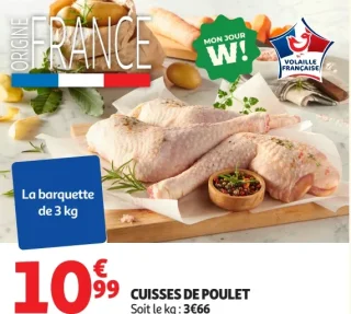 CUISSES DE POULET MON JOUR W!