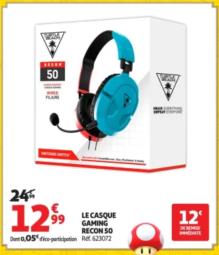 LE CASQUE GAMING RECON 50