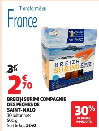 Breizh Surimi Compagnie des Pêches de Saint-Malo