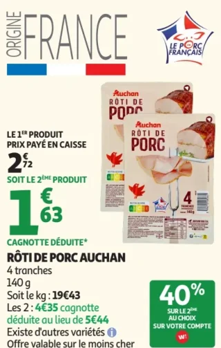 RÔTI DE PORC AUCHAN