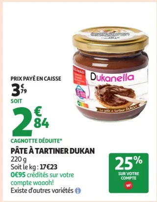 Pâte à tartiner Dukan Dukanella
