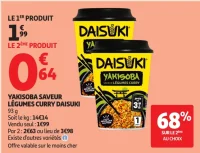 Yakisoba Saveur Légumes Curry Daisuki