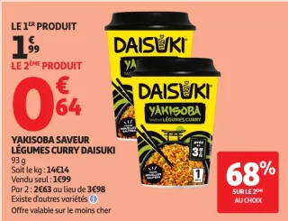 Yakisoba Saveur Légumes Curry Daisuki