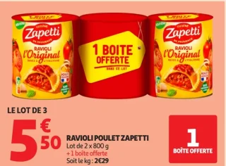 Ravioli Poulet Zapetti