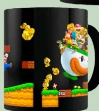Mug Super Mario noir