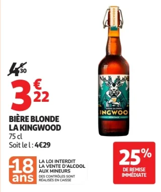 BIÈRE BLONDE LA KINGWOOD