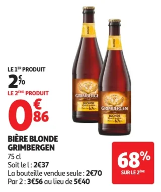 BIÈRE BLONDE GRIMBERGEN