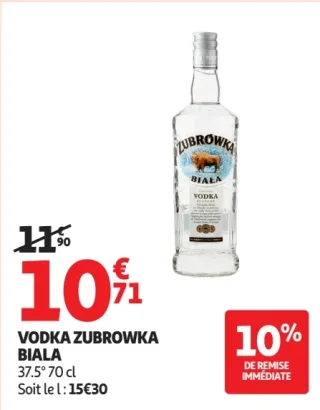 VODKA ZUBROWKA BIALA