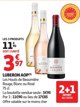 Luberon AOP Les Hauts de Beaumière Rouge, Blanc ou Rosé