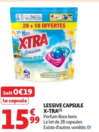 Lessive Capsule X-TRA Parfum Bora bora
