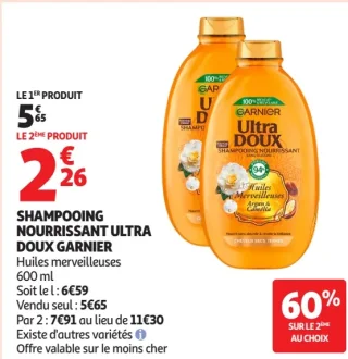 Shampooing nourrissant ultra doux Garnier