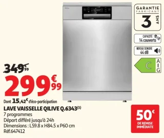 Lave vaisselle Qilive Q.6343