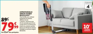 Aspirateur balai sans fil flexible Qilive Q.5431