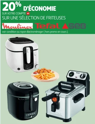 Sélection de friteuses Moulinex, Tefal, Seb