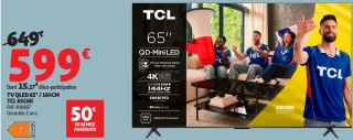 TV QLED 65" / 164CM TCL 65C6K