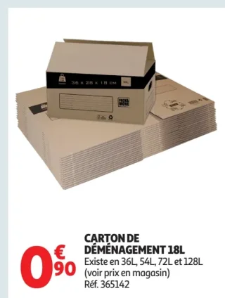 Carton de déménagement 18L Packs Move