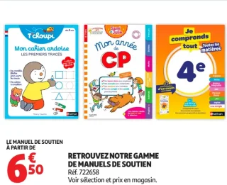 RETROUVEZ NOTRE GAMME DE MANUELS DE SOUTIEN