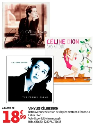 Vinyles Céline Dion