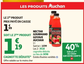 Nectar Gourmand Goyave Auchan