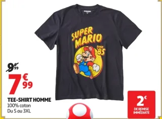 Tee-shirt homme Super Mario