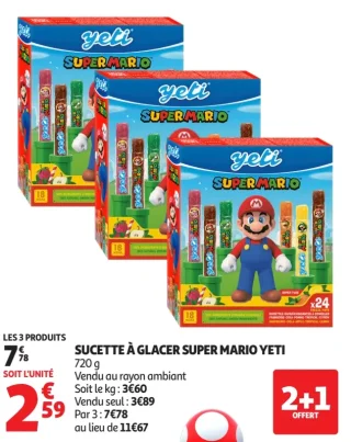 Sucette à glacer Super Mario Yeti