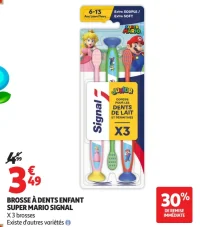 Brosse à dents enfant Super Mario Signal