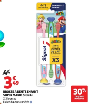 Brosse à dents enfant Super Mario Signal