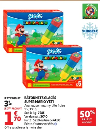 Bâtonnets glacés Super Mario Yeti