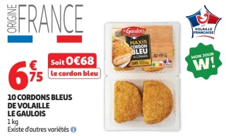 10 Cordons bleus de volaille Le Gaulois