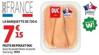 Filets de poulet Duc