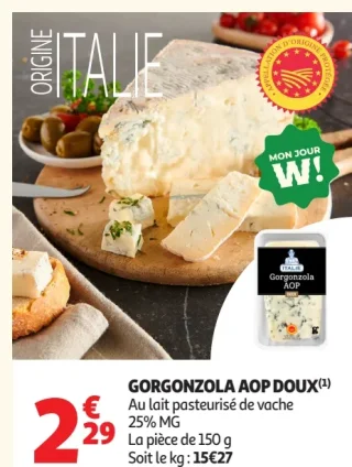 Gorgonzola AOP doux