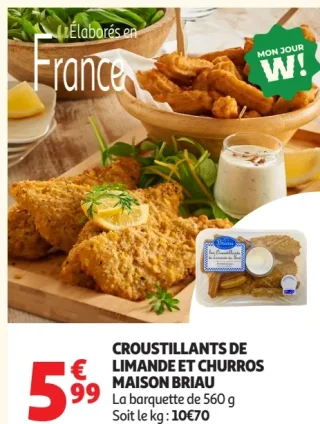 Croustillants de limande et churros Maison Briau