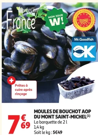 Moules de bouchot AOP du Mont Saint-Michel