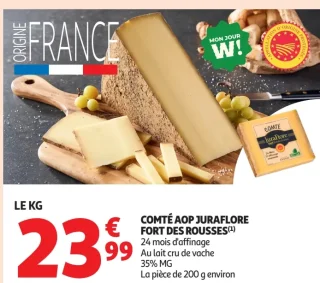 Comté AOP Juraflore Fort des Rousses