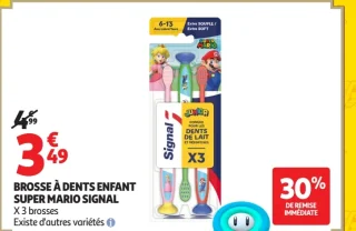 Brosse à dents enfant Super Mario Signal