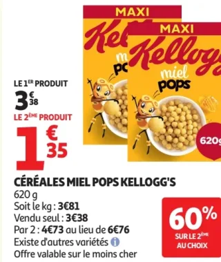 Céréales Miel Pops Kellogg's