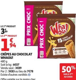 Crêpes au chocolat WHAOU!
