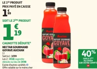 Nectar Gourmand Goyave Auchan
