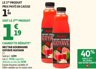 Nectar Gourmand Goyave Auchan